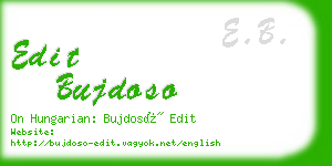 edit bujdoso business card